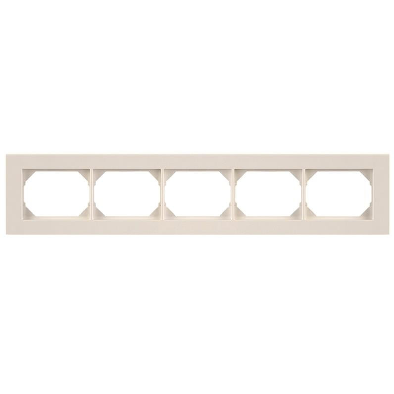 Five-gang frame VILMA XP500, white