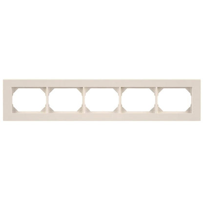 Five-gang frame VILMA XP500, white