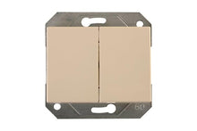 VILMA XP500 switch, 2-gang, ivory