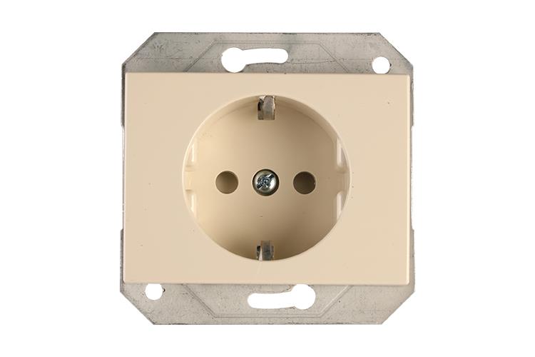 Socket Vilma XP500, earthed, dark bone