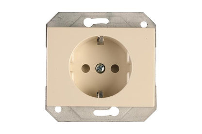 Socket Vilma XP500, earthed, dark bone