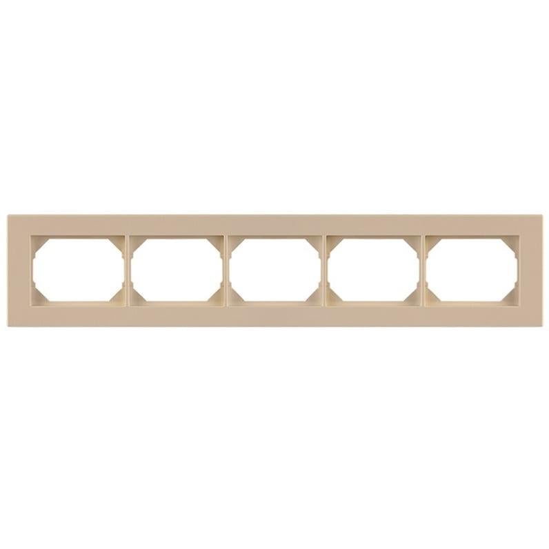 Five-gang frame VILMA XP500, ivory
