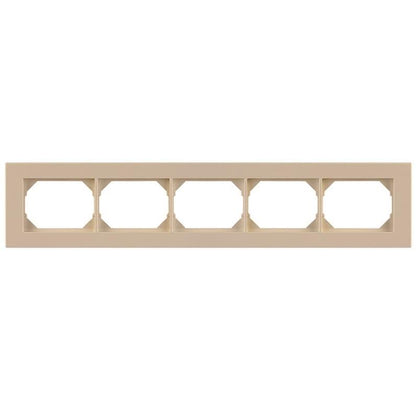 Five-gang frame VILMA XP500, ivory
