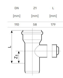 Outdoor sewage cleanout Magnaplast, Ø 110 mm