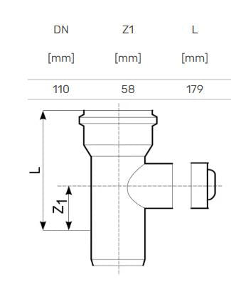 Outdoor sewage cleanout Magnaplast, Ø 110 mm