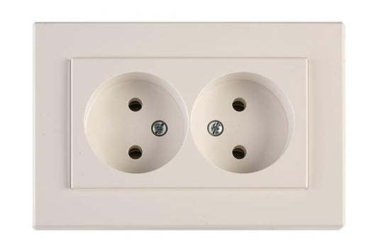 VILMA XP500 double socket, white