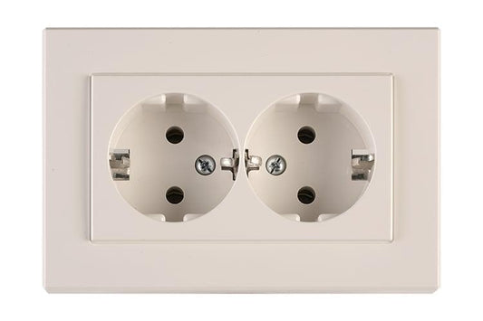VILMA XP500 double socket, white