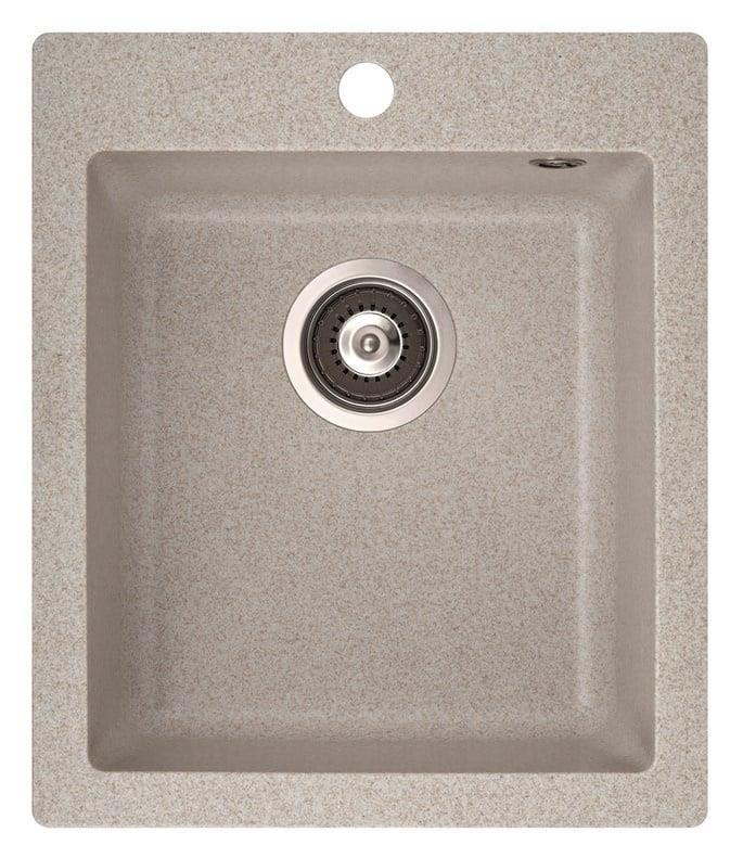 Plautuvė Simplex SQS100-110AW akmens masė 42,5x50x19,5cm