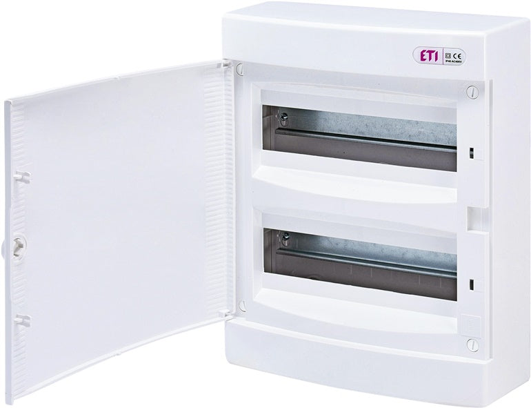 ETI ECT24PO Surface Mounted Distribution Board, IP40, 24 modules