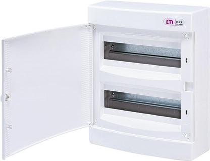 ETI ECT24PO Surface Mounted Distribution Board, IP40, 24 modules