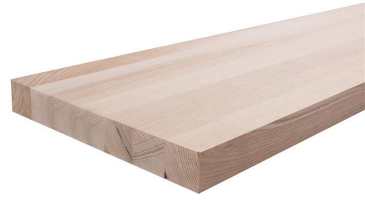Ступень лестницы, ясень, 4 x 30 x 120 см