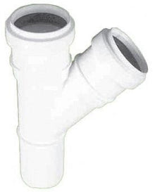 Internal sewerage tee, Ø 32 / 32 mm, 45°, white