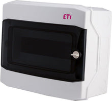 Modular distribution board ETI ECH 12PT, surface-mounted, IP65, 12 modules.