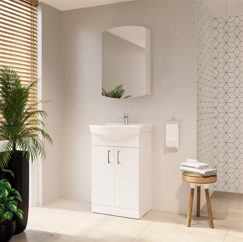 Bathroom cabinet with mirror Riva KLV50