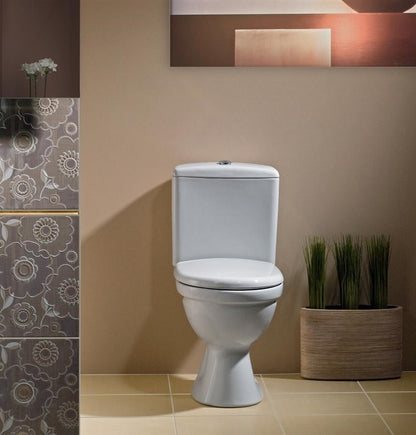 Toilet with lid CERSANIT MERIDA K03-014, 355×670 mm