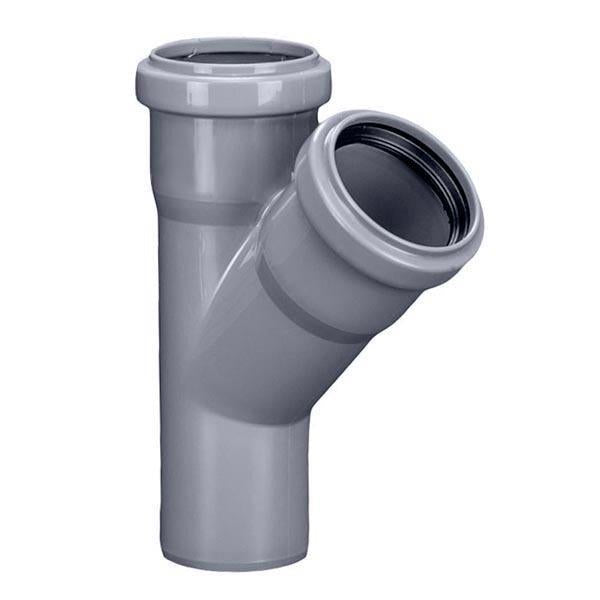 Trójnik HTplus do kanalizacji wewnętrznej, Ø 75 / 75 mm, 45°
