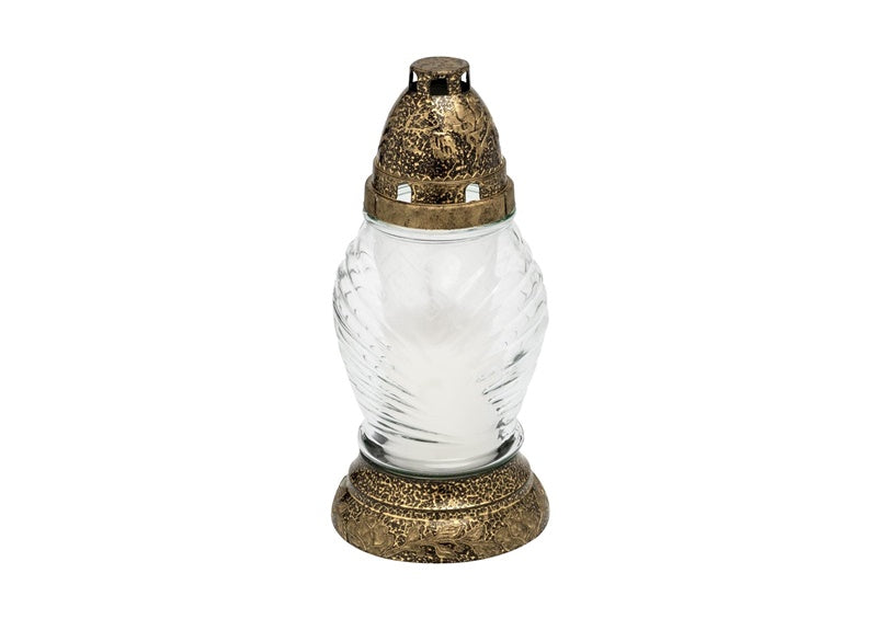 Candle Geralda Z-198, 36 h, Clear/Brown