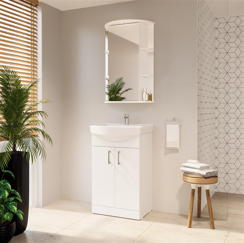 Bathroom cabinet with mirror Riva SV55-1