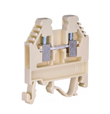 ETI DIN terminal block, 4 mm², 2 position, 32 A, brown