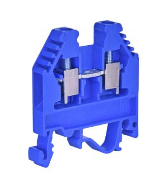 Zero Terminal ETI DIN, 4 mm², 2 pos., 32 A, blue