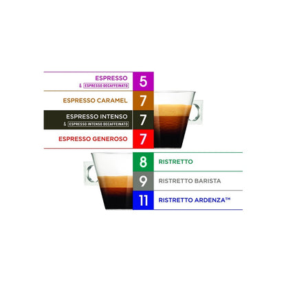Kavos kapsulės Nescafe Espresso Intenso, 0.128 kg, 16 vnt.