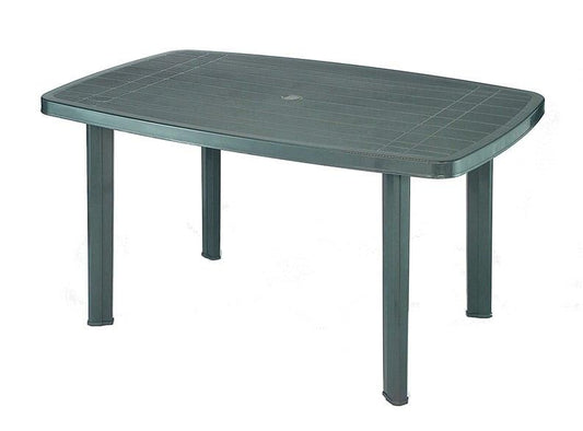 Stół ogrodowy PROGARDEN FARO OVAL, zielony, 126×85×72 cm
