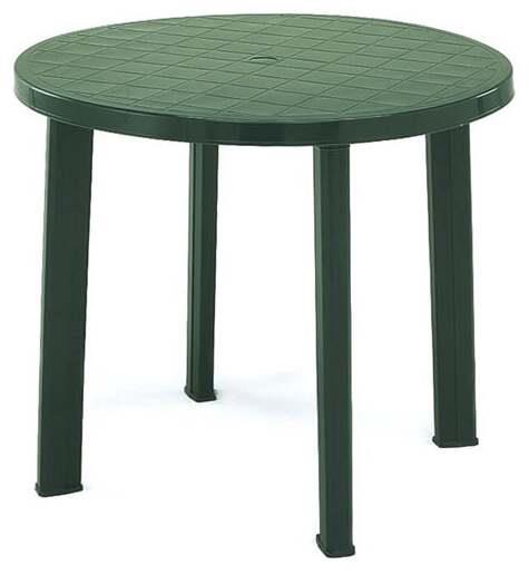 Outdoor Table DIANA TONDO 284037, green, Ø90×72 cm