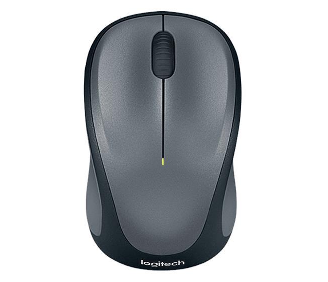 Belaidė kompiuterio pelė LOGITECH M235, juoda, pilka