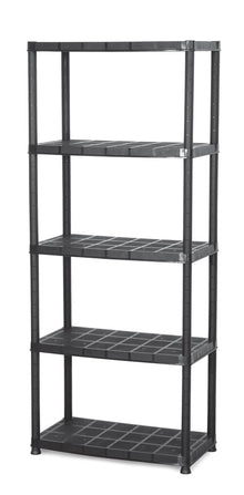 Storage shelf Platin, 71 x 38 x 170 cm, 5 shelves