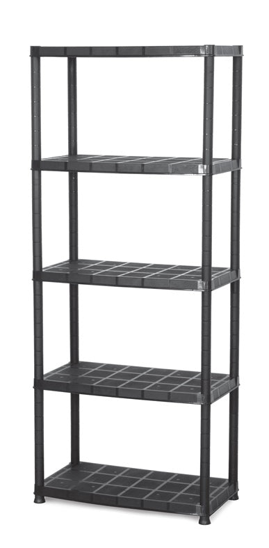 Storage shelf Platin, 71 x 38 x 170 cm, 5 shelves