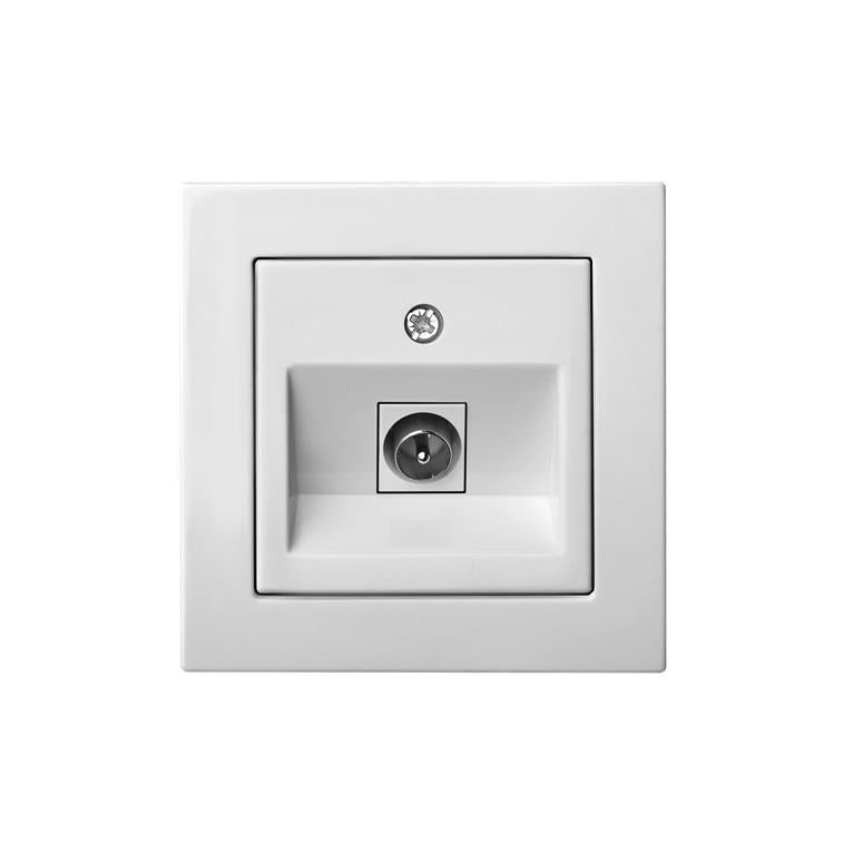 Antenna socket LIREGUS EPSILON, white