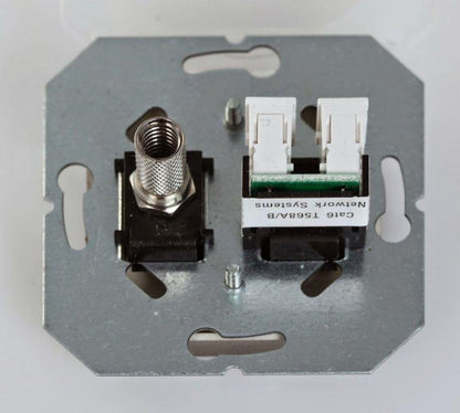 Antenna and computer socket LIREGUS EPSILON, white