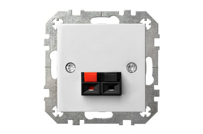 Speaker connection socket LIREGUS EPSILON, white