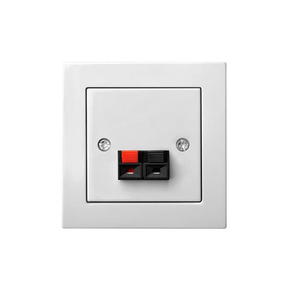 Speaker connection socket LIREGUS EPSILON, white
