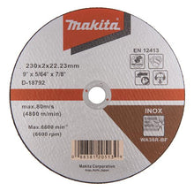 Cutting disc Makita D-18792, 230 x 2 x 22.23 mm