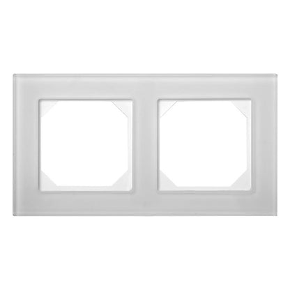 Double frame LIREGUS EPSILON, white frosted glass