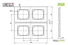 Double frame LIREGUS EPSILON, walnut
