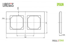 Double frame LIREGUS EPSILON, walnut