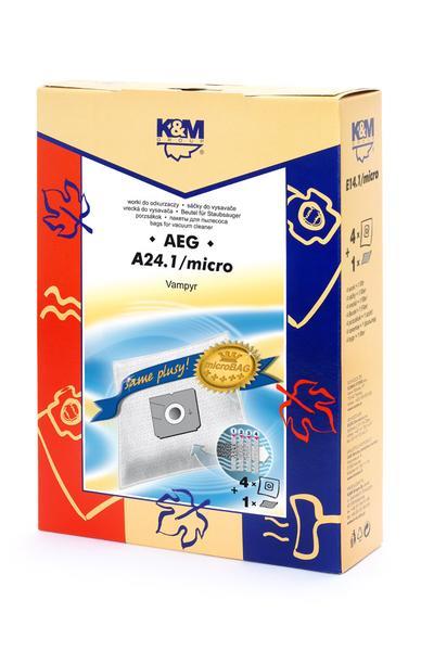 K&M A24.1 Micro Vacuum Cleaner Bags, 4 pcs
