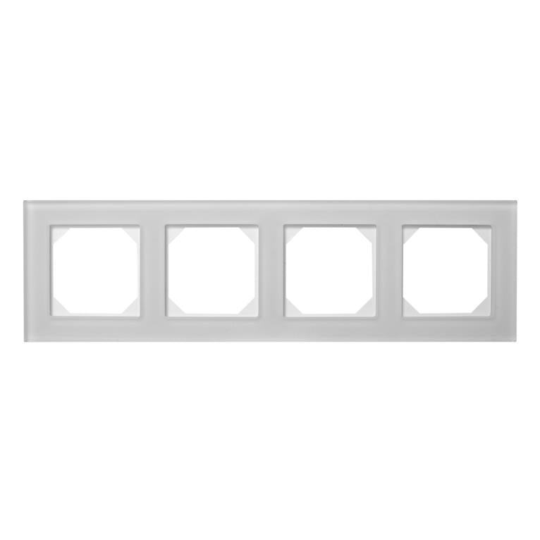 LIREGUS EPSILON Quadruple Frame, matt white glass