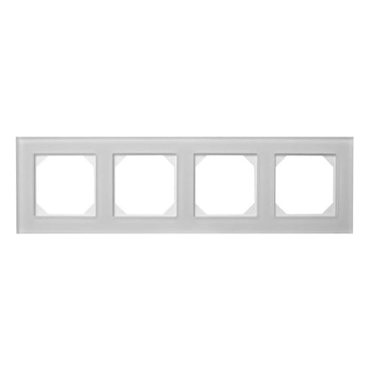 LIREGUS EPSILON Quadruple Frame, matt white glass