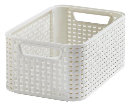 Storage box CURVER, cream, 28.5×19.4×13 cm