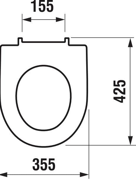 UNITAZO DANGTIS JIKA LYRA PLUS 42,5 x 35,5 cm