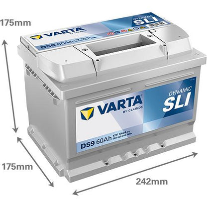 Akumulator Varta BD D59, 60 Ah, 540 A, 12 V