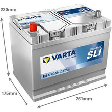 Akumuliatorius Varta BD E24, 70 Ah, 630 A, 12 V