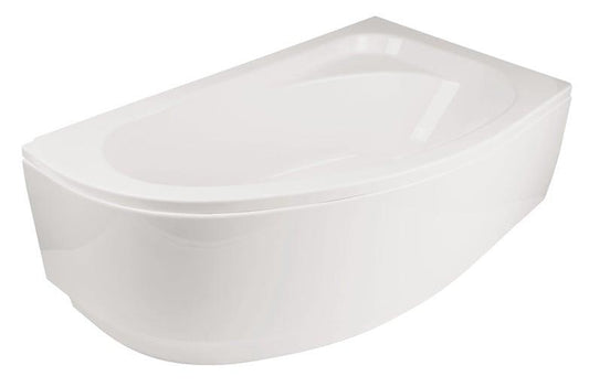 Bathtub Besco Piramida Cornea, 140x80x55 cm, acrylic, right-handed