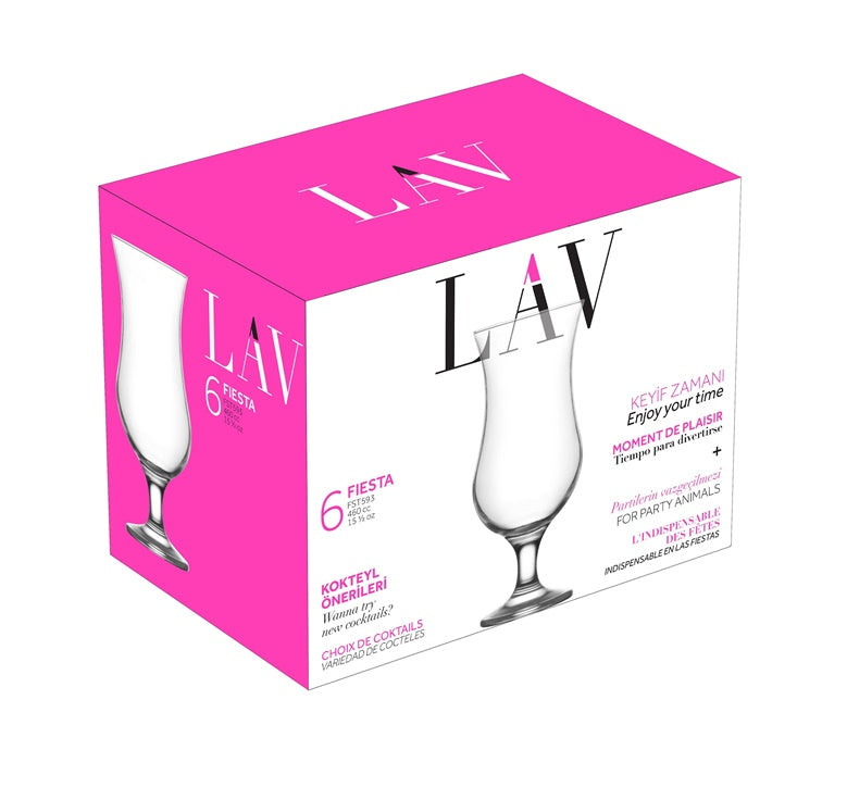 Kieliszki koktajlowe LAV FIESTA FST593F, 460 ml, 6 szt.