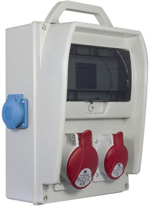Modułowa rozdzielnica R-BOX B.18.300-7-S, 9 mod., 16/32A IP44