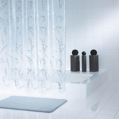 Vonios užuolaida RIDDER DOTS SILVER 32377, 200×180 cm
