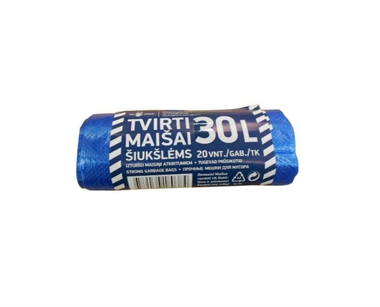 Šiukšlių maišai, 30 l, 20 vnt., 12MK